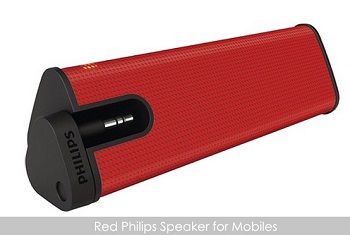 India Desire : Buy Red Philips Speaker For Mobiles At Rs. 629 Only From Groupon